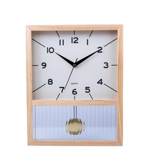 Gỗ tự nhiên làm khung bàn bàn đồng hồ bằng gỗ với con lắc - Product Image 1