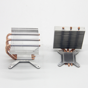 Oem מותאם אישית cpu קירור מאוורר <span class=keywords><strong>pwm</strong></span> 4pin רדיאטור אלומיניום סנפיר חום מוליך חום צינור רוכסן סנפיר אוויר hatsink עבור מחשב