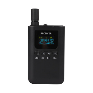 2.4 GHz 60 שעות סוללה אוזניות אלחוטיות לחישה מיקרופון מדריך טיולים לאימון תיירות מוזיאון פרשנות סימולטנית