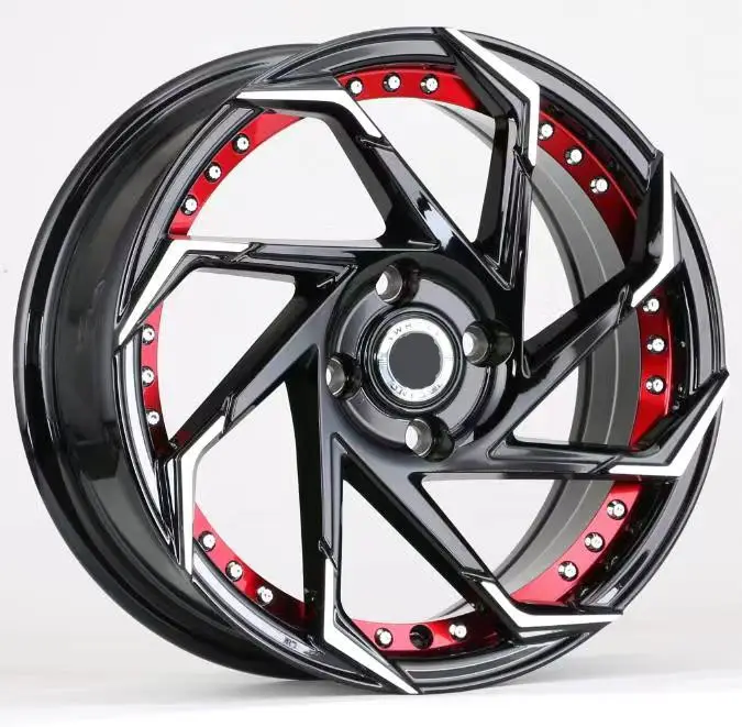 Via jwl wholesale aftermarket aluminum alloy mag rims wheels 4 holes 15 inch 4*100