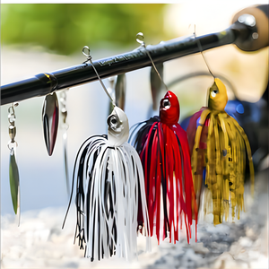 Topright Rj102 10G 14G Đôi Lưỡi Spinnerbaits Bass Câu Cá Lure <span class=keywords><strong>Spinner</strong></span> Bait Kim Loại Muỗng Mồi Cho Bass Pesca - Product Image 2