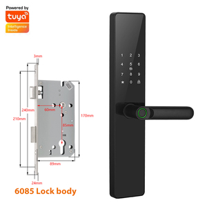 Serratura elettronica per impronte digitali di alta qualità App Tuya serratura digitale 11 impostazioni del sistema di lingua serratura intelligente - Product Image 3
