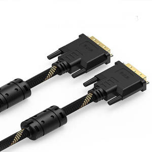 <strong>DVI</strong> to <strong>DVI</strong>-D 24+1 Cable Male to Male Digital Video Monitor Cable for HDTV, Gaming, Monitor, Projector