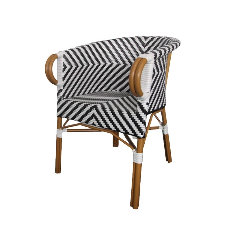 Sedia in rattan nero stile 32