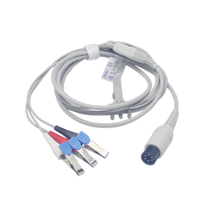 Algemene 6 Pins Veterinaire 3/5 Lood <span class=keywords><strong>Ecg</strong></span> Kabel Met Platte Clip Aansluiting Voor Contec C80vet - Product Image 3