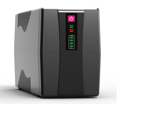 Fuente de alimentación ininterrumpida UPS interactiva de línea de 650VA para PC, computadora, escritorio, uso doméstico, sistemas de respaldo de energía para el hogar - Product Image 2