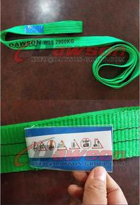 <strong>DAWSON</strong> China Factory WLL 2Ton AS 1353 Green Polyester Flat Webbing Lifting Sling Belt - Product Image 6