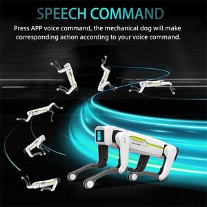 Inteligente RC Robot Dog Multifuncional Controle Remoto Robotic Toy App-Habilitado Cão Robô Interativo com Alimentação e Programação