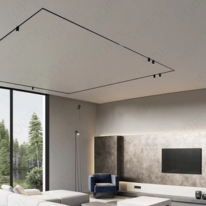 Modern Style 48V LED Track Light Slim Magnetic Linear Rail <strong>System</strong> Surface-Mounted Recessed Lighting for Residential <strong>Use</strong> - Product Image 2