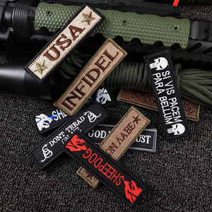 Hot-bán vải ngoài trời Máy tính thêu sắt-on dải dài băng ma thuật huy hiệu ngực Dải cánh tay vải vá mini Huy hiệu hat - Product Image 2