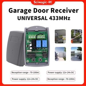 Telecomando universale per porta del Garage ricevitore a 2 canali 433MHZ 433.92mhz con codice di rotolamento fisso ricevitore telecomando - Product Image 3