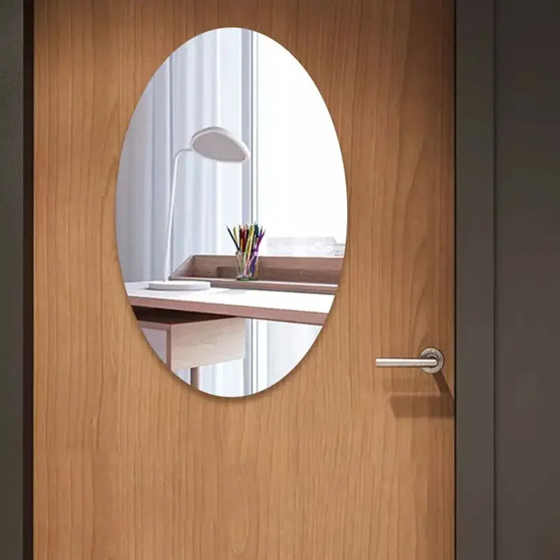 Argento acrilico di alta qualità personalizzabile resistente all'autunno rimovibile bagno soggiorno armadio camera da letto specchio adesivo