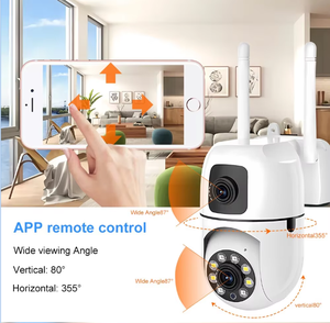 出厂价格V380 4MP双镜头双屏人体检测夜视Wifi Ptz IP室内摄像机家庭安全 - Product Image 3