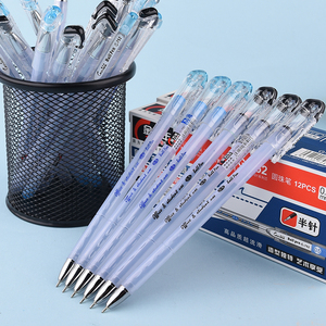 Genvana Nhà Máy Bán Buôn Cung Cấp Tùy Chỉnh Bút Bi 0.5Mm Bán Kim Nip Đen Màu Xanh Mực Văn Phòng Nhựa Bóng Bút - Product Image 3