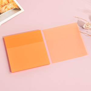 Pegatina de PET transparente personalizada, Bloc de notas adhesivas, Bloc de notas transparente de colores fluorescentes, planificador, accesorio de planificador personalizable - Product Image 6