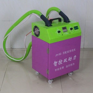 Mini máquina de costura automática completa, cabeça dupla, tapete, máquina de corte