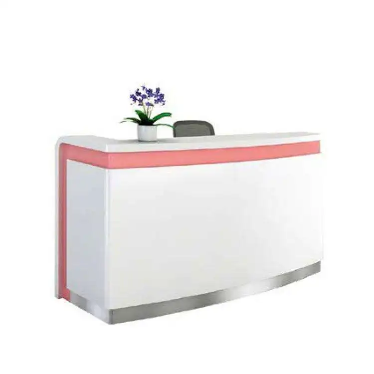 Sinonis الحديثة مسمار شائع الاستخدام مكافحة تصميم خشبية مكتب صالون مكتب صالون الوردي مكتب الاستقبال