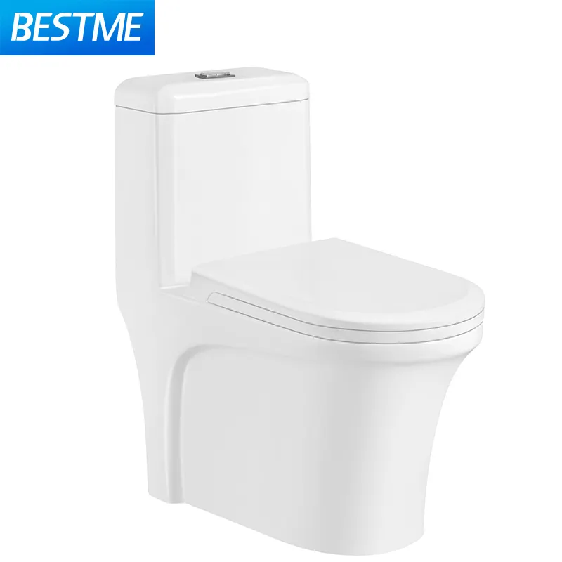 Sifón de baño de una pieza, Clóset s-trap de 300/400mm de largo de garantía, uso interior, inodoro de doble descarga, tazón de porcelana