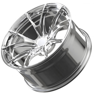 鍛造ホイールクロームディープコンケーブカーホイールリムOEM 5x112 5x114.3 5x120 18 19 <span class=keywords><strong>20</strong></span> 21 22インチ5穴鍛造リム