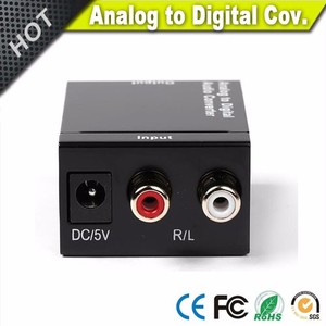<strong>Analog</strong> L/R to <strong>Digital</strong> Coaxial Optical Toslink Audio <strong>Converter</strong> with Power Supply