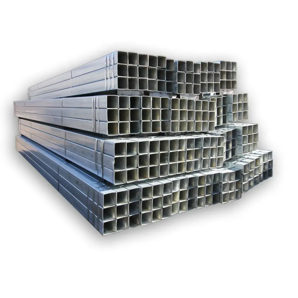 Factory price Gi iron pipe Galvanized steel square tube 100x100 for Agricultural Greenhouse Structure