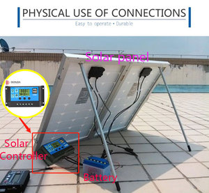 Regolatore intelligente del regolatore del pannello solare 24V 12V DC lampadina di uscita 10A 30A 50A 60A 20A Controller manuali per caricabatterie solare PWM - Product Image 4