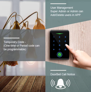 A buon mercato Smart Entry Entry <span class=keywords><strong>Controller</strong></span> IP66 impermeabile Touch tastierino capacitivo per impronte digitali RFID lettore di schede accesso remoto iOS
