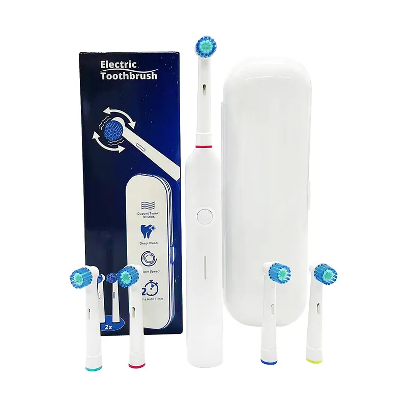 Cepillo de dientes ultrasónico personalizado 360 Compatible con cabezal de cepillo Dental Oral B, cargador inalámbrico sónico, cepillo de dientes eléctrico para adultos