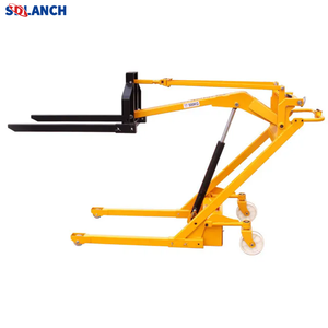 Carrello elevatore idraulico elettrico con braccio curvo carico e scarico piccolo veicolo flessibile di sollevamento e movimentazione - Product Image 4