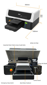 DTG打印机双XP600 i1600A1打印头数字纺织打印机t恤印刷机紫外纺织墨水A2 DTG打印机 - Product Image 4