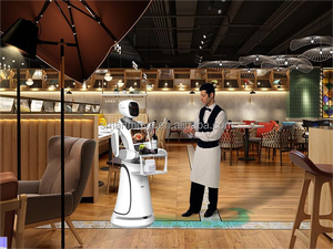 หุ่นยนต์อัจฉริยะ Ai 31กก. วัสดุ ABS หุ่นยนต์ควบคุมโดยหุ่นยนต์นำทางต้อนรับ - Product Image 3