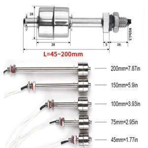 AC/DC 0 ~ 220V вертикальный датчик уровня жидкости из нержавеющей стали, плавающий переключатель жидкости, умный контроллер воды для бассейна - Product Image 5