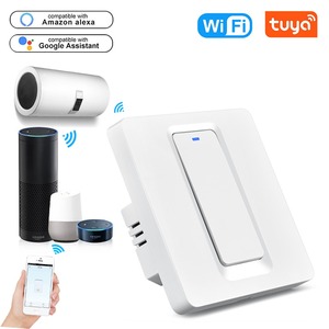 图雅智能双模块墙壁开关WIFI + 蓝牙适用于英国/欧盟轻松安装无中性线10A电流240v工作 - Product Image 5