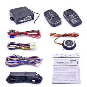 12V Auto Car Alarm One-<strong>button</strong> <strong>Push</strong> Engine Starter Switch PKE Keyless Entry <strong>Start</strong> Stop Antitheft System - Product Image 1