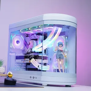 Herder Factory Wholesale RGB <strong>PC</strong> <strong>Case</strong> White Mid Tower Computer Cabinet for Gaming Micro ATX Computer Pcs <strong>Case</strong> in Stock - Product Image 6