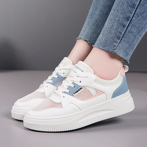 Women's Breathable <strong>Mesh</strong> Sports Shoes Light Weight Thick-Soled All-Season Casual Style for Autumn Summer and Spring