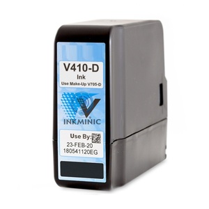 现成库存原装vj V410-D V411-D黑色墨水带芯片vj 1000系列InkjetPrinter全球货物交付