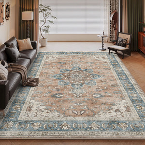 Kích Thước Lớn Chống Trượt Ba Tư Thảm Sofa Phòng Khách Đầu Giường Polyester Máy Có Thể Giặt Khu Vực Thảm Thảm Sàn - Product Image 4