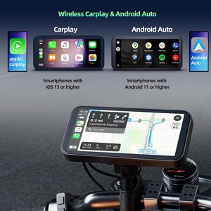 Portable Waterproof Motorcycle Wireless Carplay <strong>Android</strong> Auto 6.25&quot; Smart Screen BT SWC DVR Navigation <strong>GPS</strong> for All Motorcycle - Product Image 3