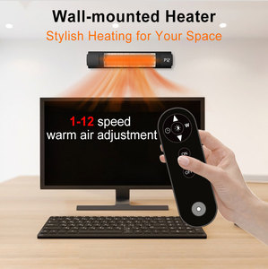New Design Halogen Convector Heater Remote Controlled Fast <strong>Heating</strong> for Living Room Bathroom Waterproof Metal EU Plug Infrared - Product Image 2