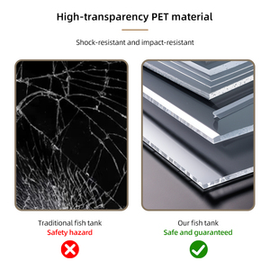 Relaxlines bể cá thủy tinh 130L bể cá cảnh quan thân thiện với môi trường bể cá nhỏ bể cá để bàn - Product Image 5