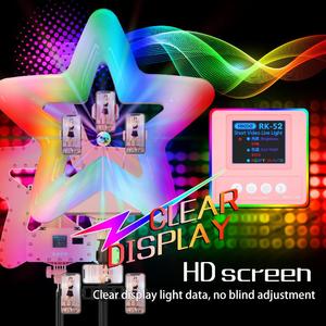 RK52ไฟLedวงแหวน20นิ้ว3000 ~ 6500K RGB,ไฟวงแหวนแบบหรี่แสงได้สำหรับแต่งหน้าและถ่ายภาพ - Product Image 4