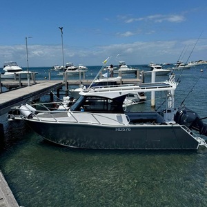 Gospel sıcak satmak 25ft Profisher spor yat dıştan takma Motor V Hull kabin Cruiser alüminyum balıkçı teknesi