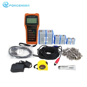 Sensörde kelepçe ile ucuz dijital RS232 su el taşınabilir ultrasonik akış ölçer - Product Image 5