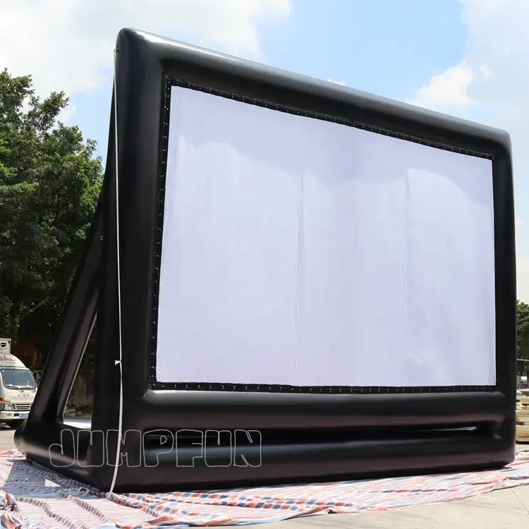 גדול חיצוני מתנפח מסך 10 על ידי 8 מטר אוויר חזק מתנפחים סרט מסך גדול פתוח קולנוע