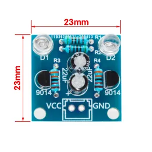 MHT11 einfacher 5 MM LED-Flash DIY-Kits DC 3V-14V Schaltungselektronik-Suite 1,6 mm Teile für Arduino blinkender Blitzkit - Product Image 2