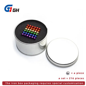 Tùy Chỉnh 216/512/1000Pcs Từ Bóng 3Mm 4Mm 5Mm Bucky Bóng Đầy Màu Sắc Từ Tác Phẩm Nghệ Thuật Đồ Chơi Hình Cầu Nam Châm Cho Vui Chơi Giải Trí/DIY - Product Image 2