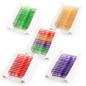 12 unids/set niños plástico preparado portaobjetos de microscopio animales biológicos espécimen plantas insectos flores accesorios de muestra - Product Image 6