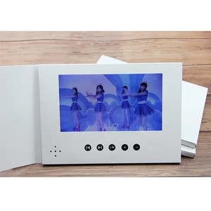 厂家批发定制2.4 4.3 5 7 10英寸白纸液晶促销视频贺卡数字宣传册 - Product Image 1
