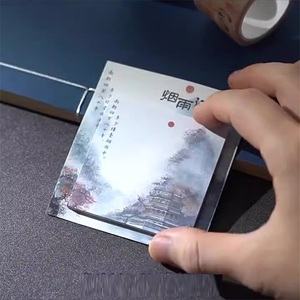 定制标志印刷艺术设计磁性自粘记事本可爱记事本便签 - Product Image 2